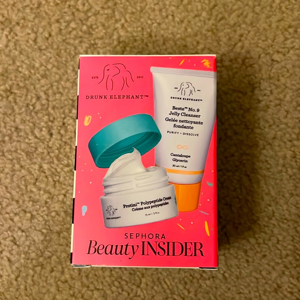 Drunk Elephant Set - Protini Polypeptide Cream and Beste No. 9 Jelly Cleanser